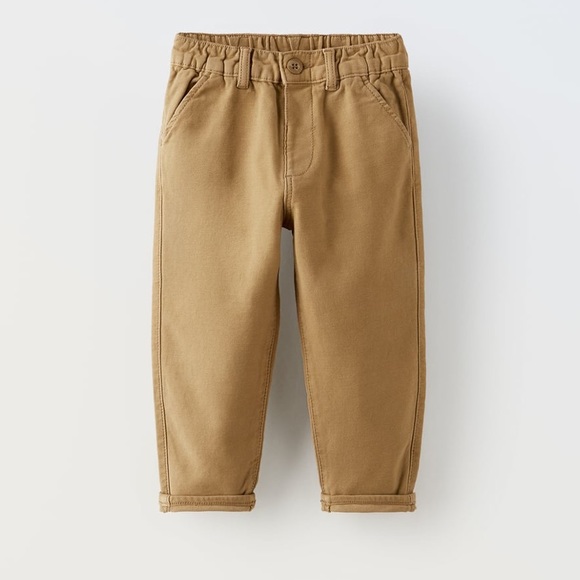 (4 pairs) NWT ZARA Relaxed Fit Khaki Pants 5T - Picture 2 of 7